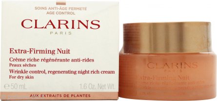 Clarins Extra Firming Wrinkle Control Night Rich Cream 50ml - Dry Skin