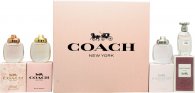 Coach Miniature Gift Set For Women 4.5ml Coach EDT + 4.5ml Coach EDP + 4.5ml Floral EDP + 4.5ml Dreams EDP