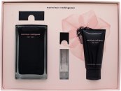 Narciso Rodriguez for Her Gavesæt 100ml EDT + 50ml Shower Gel + 50ml Body Lotion