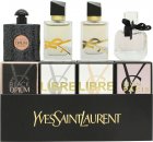 Yves Saint Laurent Miniature Gift Set 0.3oz (7.5ml) Libre EDT + 0.3oz (7.5ml) Libre EDP + 0.3oz (7.5ml) Mon Paris EDP + 0.3oz (7.5ml) Black Opium EDP
