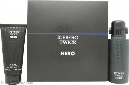 3.4oz EDT Twice Gift (100ml) Iceberg Shower (125ml) + Set Gel Nero 4.2oz