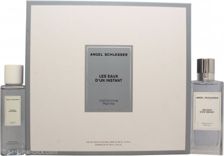 Angel Schlesser Instinctive Marine Gift Set 3.4oz (100ml) EDT + 3.4oz (100ml) Shower Gel