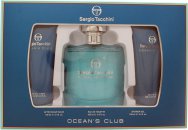 Sergio Tacchini Ocean's Club Gift Set 100ml EDT + 100ml Shower Gel + 100ml Aftershave Balm