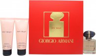 Giorgio Armani My Way Geschenkset 50ml EDP + 75ml Body Lotion + 75ml Douchegel