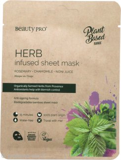 Beauty Pro Herb Infused Sheet Mask - 1 Piece