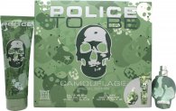 Police To Be Camouflage Gift Set 1.4oz (40ml) EDT + 3.4oz (100ml) Shower Gel