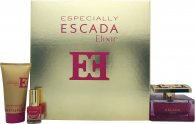 Escada Especially Elixir Gift Set 2.5oz (75ml) EDP Spray + 1.7oz (50ml) Body Lotion + 0.2oz (4.5ml) Nail Polish