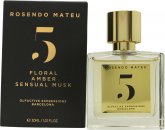 Rosendo Mateu Nº 5 Floral, Amber, Sensual Musk Eau de Parfum 30ml Spray