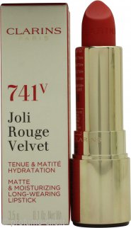 Clarins Joli Rouge Velvet Lipstick 3.5g - 741V Red Orange
