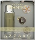 Azzaro Wanted Gift Set 1.0oz (30ml) EDT + 3 x Badge Pins