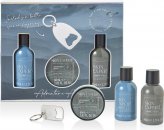 The Kind Edit Co. Skin Expert Mini Grooming Gift Set 3.4oz (100ml) Shower Gel + 3.4oz (100ml) Shampoo + 1.7oz (50ml) Aftershave Balm + Bottle Opener Keyring