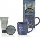 The Kind Edit Co. Skin Expert Mug Gift Set 1.7oz (50ml) Beard Balm + 2.4oz (70ml) Beard Shampoo + Mug