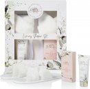 The Kind Edit Co. Spa Botanique Luxury Slipper Gift Set 110ml Body Wash + 100g Bath Crystals + 1 Pair Slippers