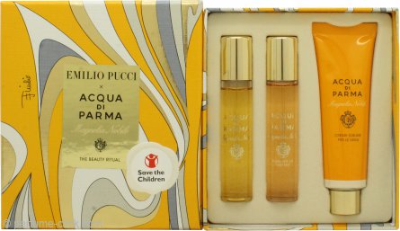 Acqua di Parma Magnolia Nobile Gift Set 0.4oz (12ml) EDP + 0.4oz (12ml) Hair Mist + 1.0oz (30ml) Hand Cream