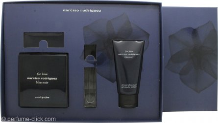 Narciso Rodriguez Bleu Noir Gift Set 3.4oz (100ml) EDP + 0.3oz