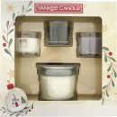 Yankee Candle Gift Set 121g Snow Globe Wonderland Candle + 37g White Spruce & Grapefruit Candle + 37g Silver Sage & Pine Candle + 37g Smoked Vanilla & Cashmere Candle
