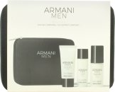 Giorgio Armani Armani Men Geschenkset 30 ml Gesichtswäsche + 30 ml Toner + 30 ml Feuchtigkeitscreme