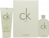 Calvin Klein CK One Gift Set 1.7oz (50ml) EDT + 3.4oz (100ml) Shower Gel