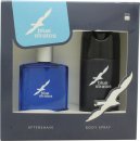 Parfums Bleu Limited Blue Stratos Geschenkset 100 ml Aftershave + 150 ml Deodorant Körperspray