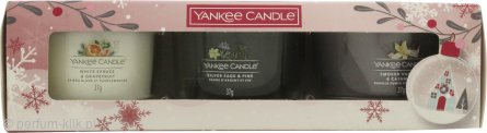 Yankee Candle Votive Candle Gift Set 37g White Spruce & Grapefruit Candle +  37g Silver Sage