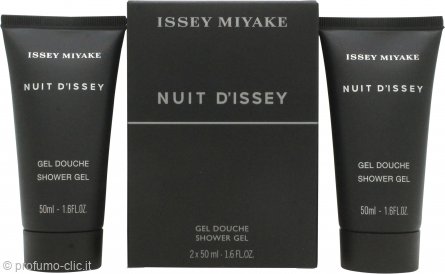 Issey Miyake Nuit d'Issey for Men Gift Set 2 x 50ml Shower Gel