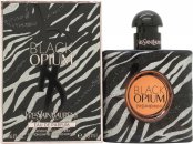 Yves Saint Laurent Black Opium Eau de Parfum 50ml Spray - Zebra Collector Edition