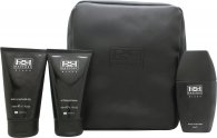 Dana Rapport Black Gift Set 100ml EDT + 150ml Aftershave Balm + 150ml Shower Gel + Wash Bag