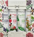 Yardley Traditional Florals Body Spray Geschenkset 4 x 75ml - English Lavender + English Rose + Lily Of The Valley + English Honeysuckle