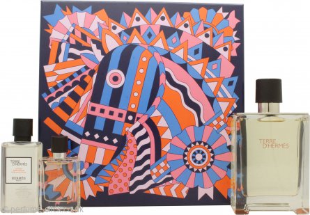 Hermès Terre d'Hermès Gift Set 100ml EDT + 12.5ml EDT + 40ml