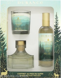 Durance Provence France Under The Pine Tree Gift Set 75g Candle + 3.4oz (100ml) Room Spray + 3.4oz (100ml) Diffuser