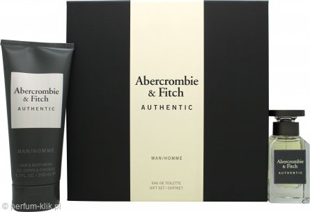 abercrombie & fitch authentic man woda toaletowa 50 ml   zestaw