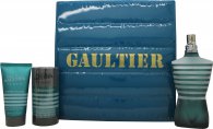 Jean Paul Gaultier Le Male Gavesæt 125ml EDT + 50ml Aftershave Balm + 75g Deodorant Stick