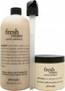 Philosophy Fresh Cream Warm Cashmere Geschenkset 946ml 3-In-1 Douchegel + 480ml Body Souffle