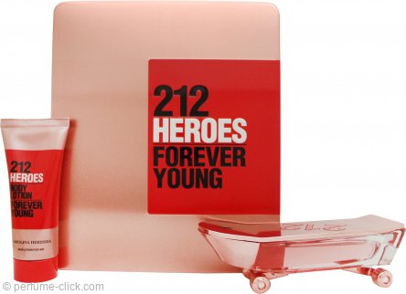 Carolina Herrera 212 Heroes Forever Young Gift Set 2.7oz (80ml) EDP + 3.4oz (100ml) Body Lotion