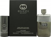 Gucci Guilty Pour Homme Gift Set 3.0oz (90ml) EDP + 2.5oz (75ml) Deodorant Stick