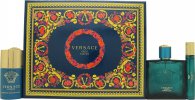 Versace Eros Parfum Gift Set 100ml Parfum + 10ml Parfum + 75ml Deodorant Stick