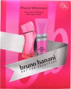 Bruno Banani Pure Woman Gift Set 1.0oz (30ml) EDT + 1.7oz (50ml) Shower Gel