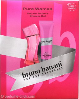 Bruno Banani Pure Woman Gift Set 1.0oz (30ml) EDT + 1.7oz (50ml) Shower Gel