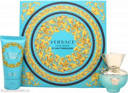 Versace Pour Femme Dylan Turquoise Gavesett 30ml EDT + 50ml Parfymert Kroppsgel