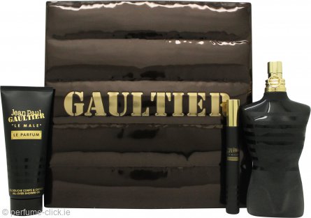 Jean Paul Gaultier Le Male Le Parfum Gift Set 125ml EDP + 75ml Shower Gel +  10ml EDP