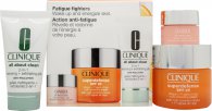 Clinique Fatigue Fighters Gift Set 50ml Superdefense Multi-Correcting Cream SPF25 + 28ml All About Clean 2-in-1 Cleansing Jelly + 5ml All About Eyes