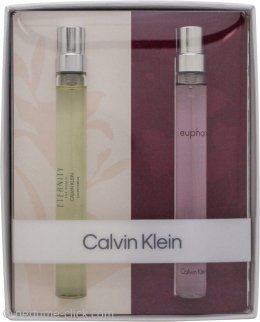 Calvin Klein Womens Gift Set 0.3oz (10ml) Euphoria EDP + 0.3oz (10ml) Eternity EDP