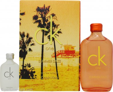 Calvin Klein CK One Summer Daze Gift Set 3.4oz (100ml) EDT + 0.5oz (15ml) CK One EDT