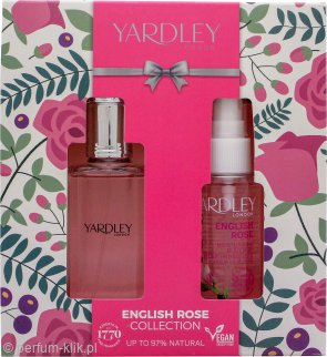 yardley english rose woda toaletowa 50 ml   zestaw