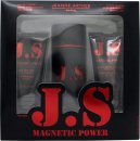 Jeanne Arthes Js Magnetic Power Gift Set 3.4oz (100ml) EDT + 2.5oz (75ml) Shower Gel + 2.5oz (75ml) Aftershave Balm