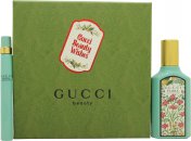 Gucci Flora Gorgeous Jasmine Gift Set 1.7oz (50ml) EDP + 0.3oz (10ml) EDP