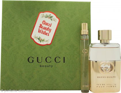 Gucci Guilty (50ml) 1.7oz Gift (10ml) + Toilette 0.3oz EDT Set EDT Eau de