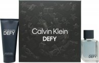 Calvin Klein Defy Gift Set 1.7oz (50ml) EDT + 3.4oz (100ml) Shower Gel