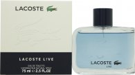 Lacoste Live Eau de Toilette 2.5oz (75ml) Spray