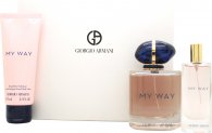 Giorgio Armani My Way Gift Set 90ml EDP + 15ml EDP + 75ml Body Lotion